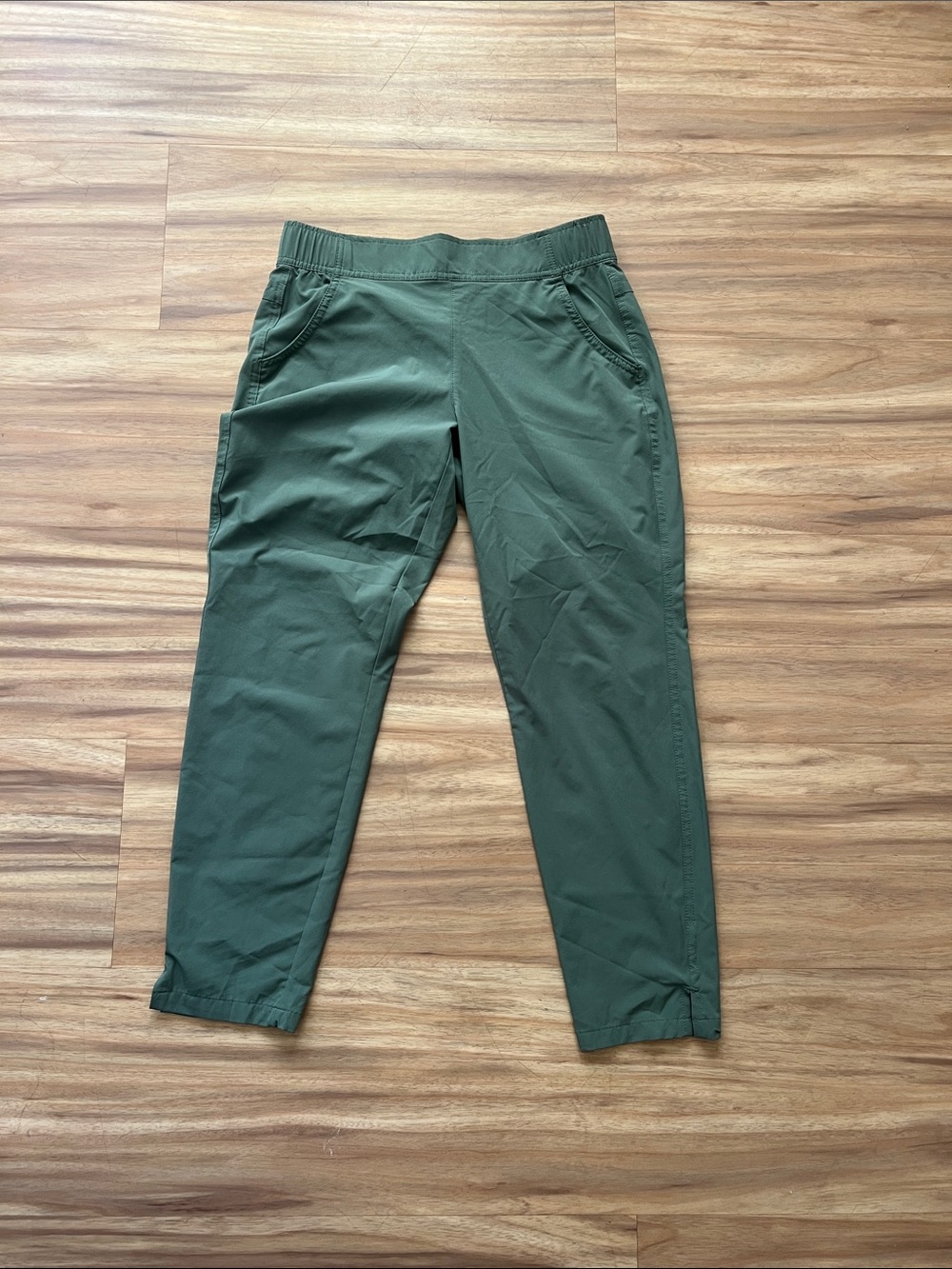 Women’s Olive Green Casual Stretch Pants